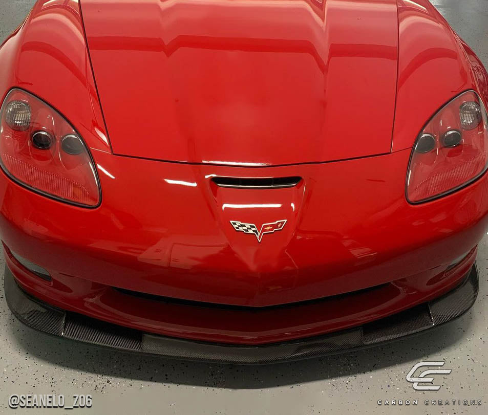 Carbon Creations GT500 Front Lip Spoiler Compatible With 2005-2013 Chevrolet Corvette - 1 Piece - 108407