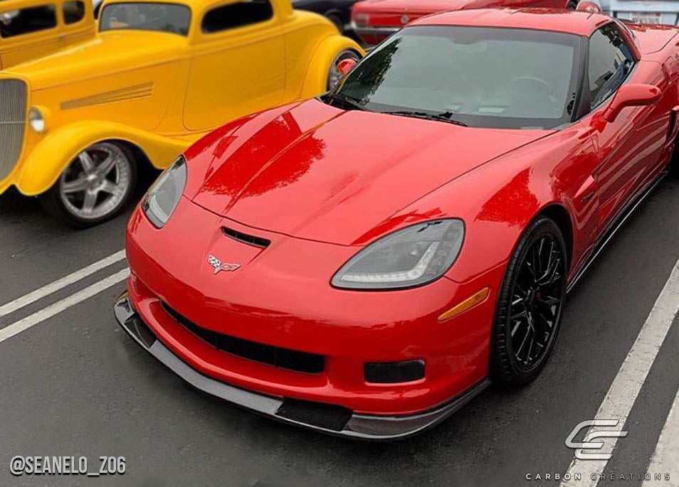 Carbon Creations GT500 Front Lip Spoiler Compatible With 2005-2013 Chevrolet Corvette - 1 Piece - 108407
