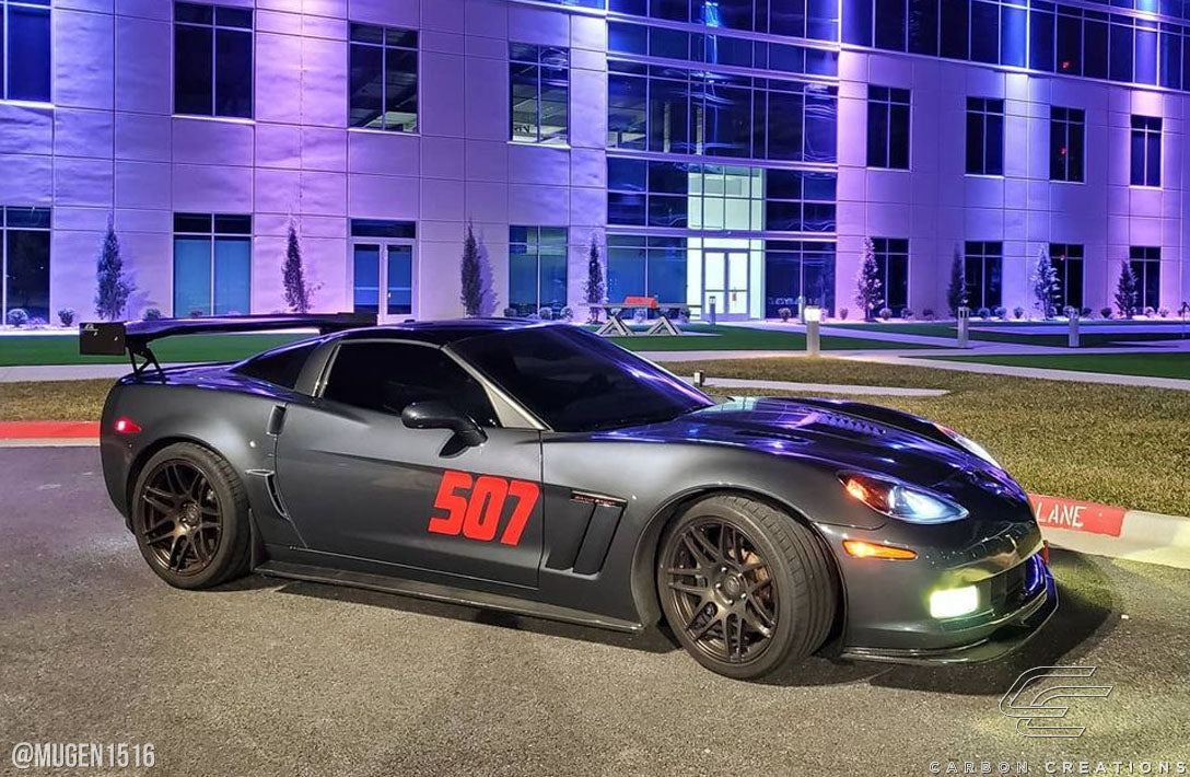 Carbon Creations GT500 Side Skirts Compatible With 2005-2013 Chevrolet Corvette - 2 Piece - 108409