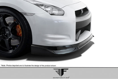 Aero Function AF-2 Front Lip Spoiler Compatible With 2009-2011 Nissan GTR - 1 Piece - 108539