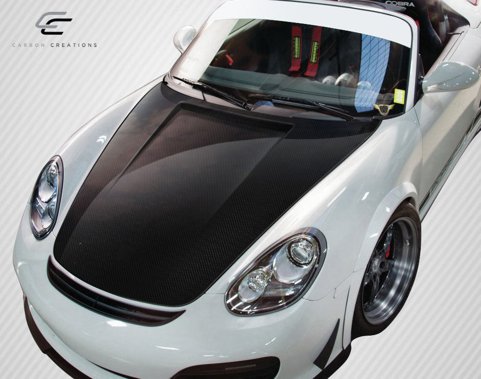 Carbon Creations Eros Version 1 Hood Compatible With 2006-2012 Porsche Cayman 05-2012 Boxster - 1 Piece - 108582