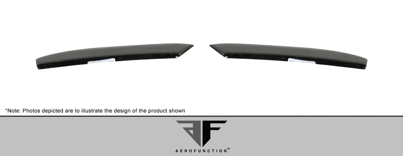 Aero Function AF-3 Rear Lip Add On Spoiler Compatible With 2011-2016 BMW 5 Series - 2 Piece - 108607