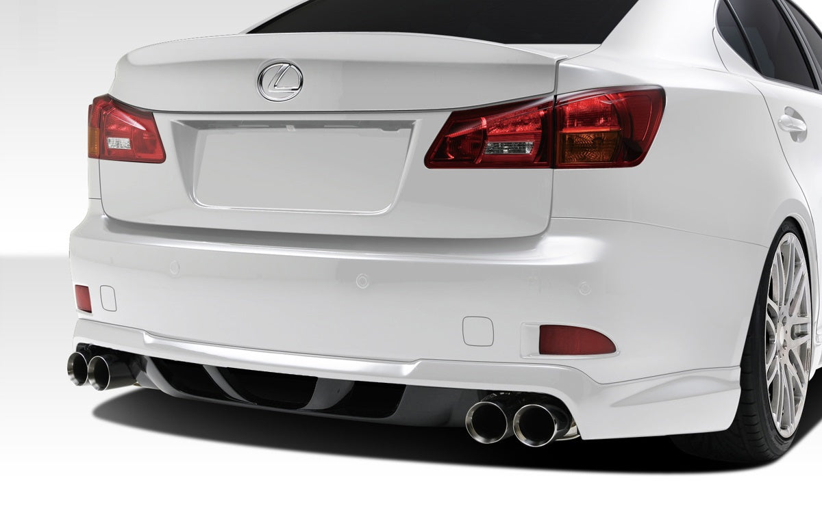 Extreme Dimensions Duraflex W-1 Rear Lip Add On Spoiler Compatible With 2006-2013 Lexus IS - 1 Piece - 108677
