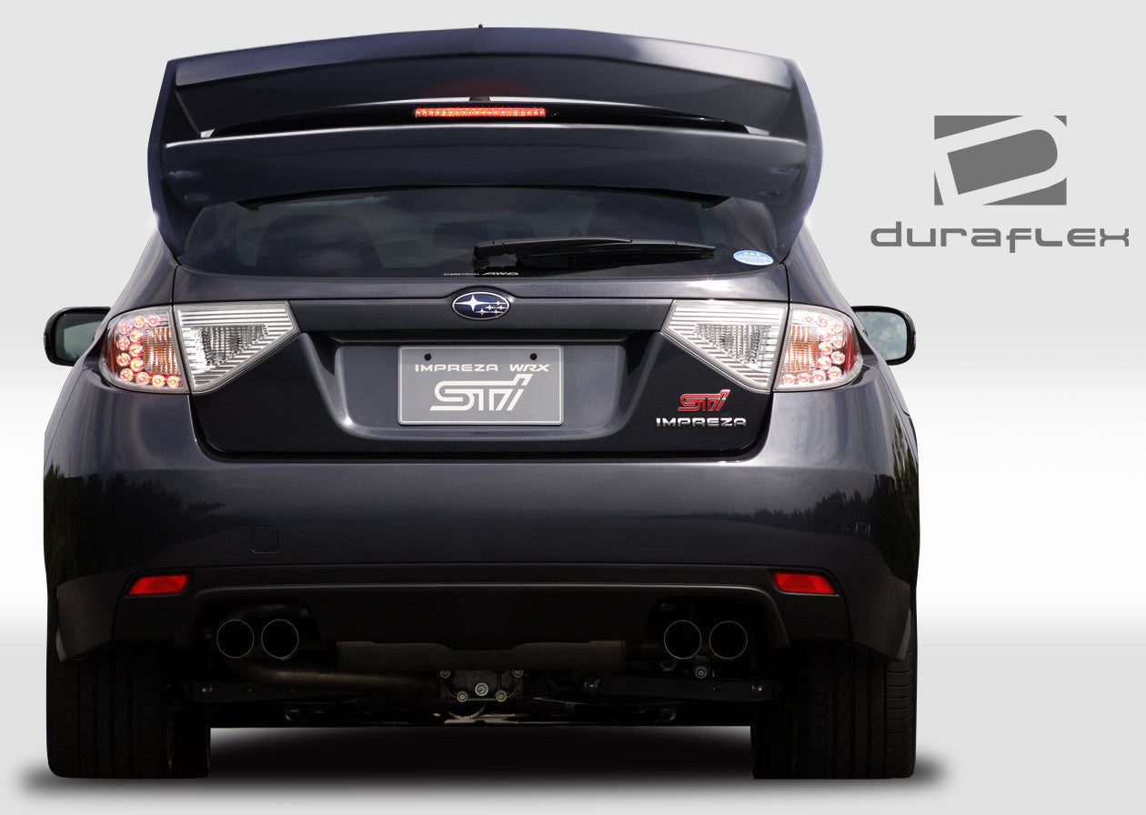 Extreme Dimensions Duraflex WRC Look Wing Spoiler Compatible With 2008-2014 Subaru Impreza - 1 Piece - 108705