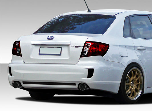 Extreme Dimensions Duraflex STI Look Rear Bumper Cover Compatible With 2008-2011 Subaru Impreza - 1 Piece - 108759