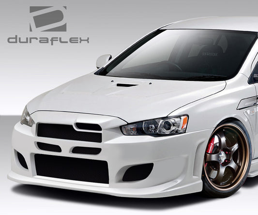 Extreme Dimensions Duraflex I-Spec Front Bumper Cover Compatible With 2008-2017 Mitsubishi Lancer - 1 Piece - 108777