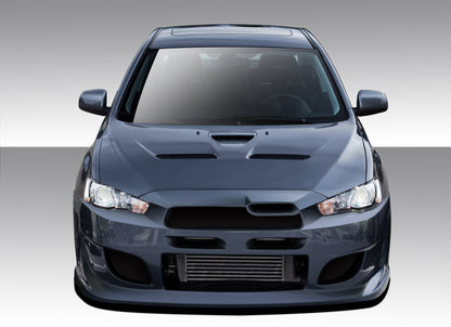 Extreme Dimensions Duraflex I-Spec Front Bumper Cover Compatible With 2008-2017 Mitsubishi Lancer - 1 Piece - 108777