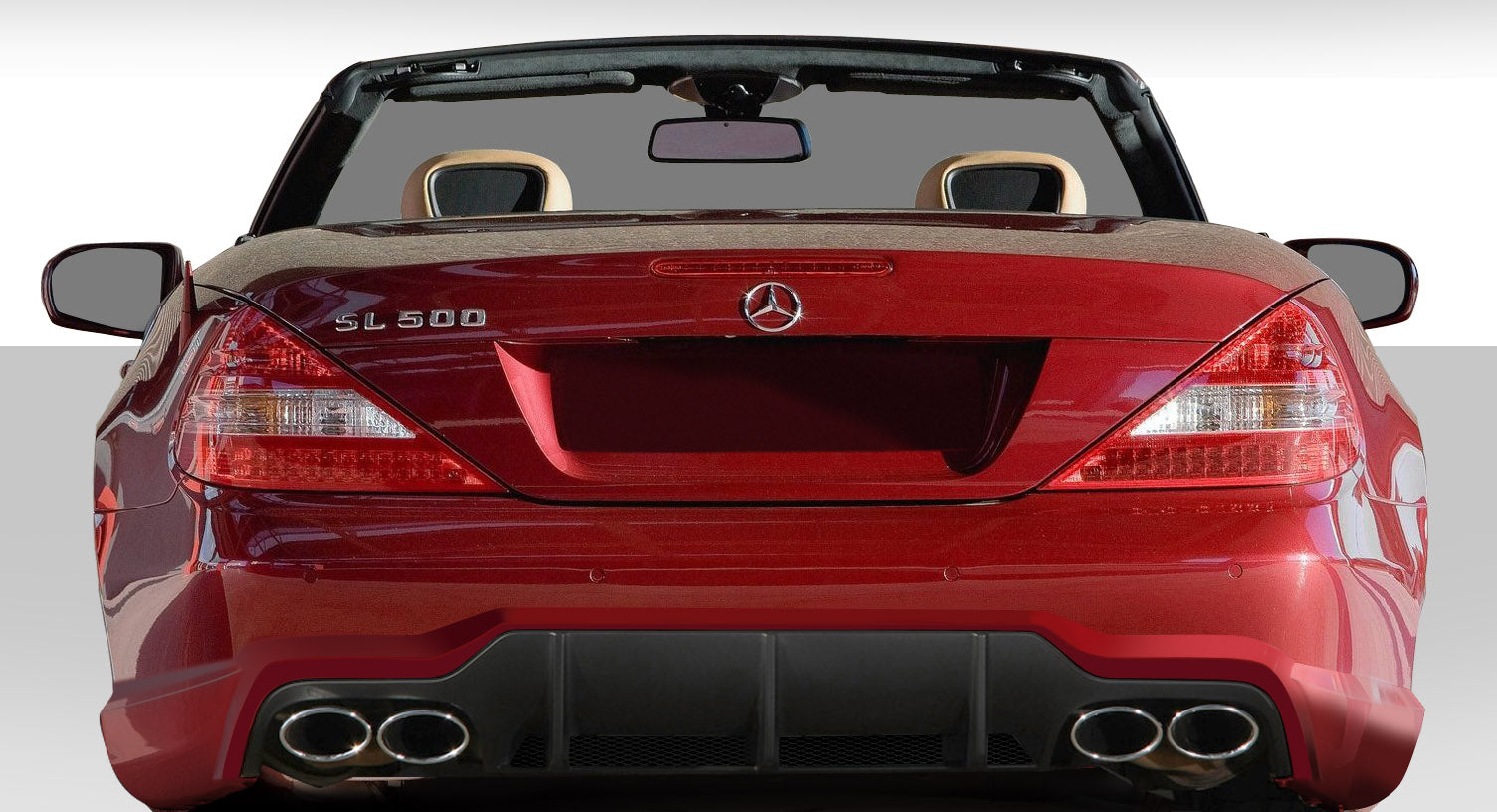 Extreme Dimensions Duraflex SL65 Look Rear Bumper Cover Compatible With 2003-2012 Mercedes SL - Mercedes - 1 Piece - 108779
