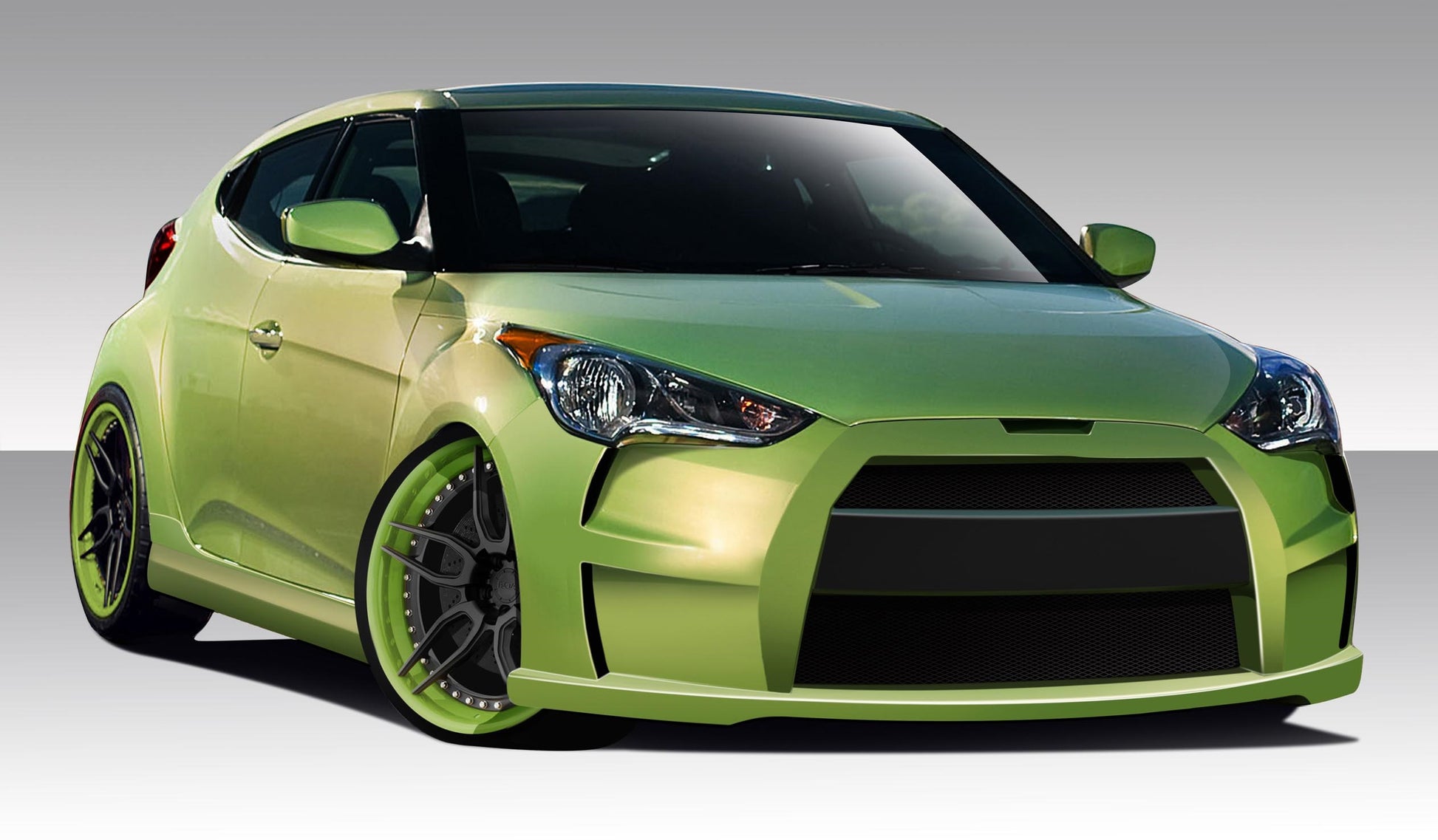 Extreme Dimensions Duraflex VG-R Body Kit Compatible With 2012-2017 Hyundai Veloster - 4 Piece - 108809
