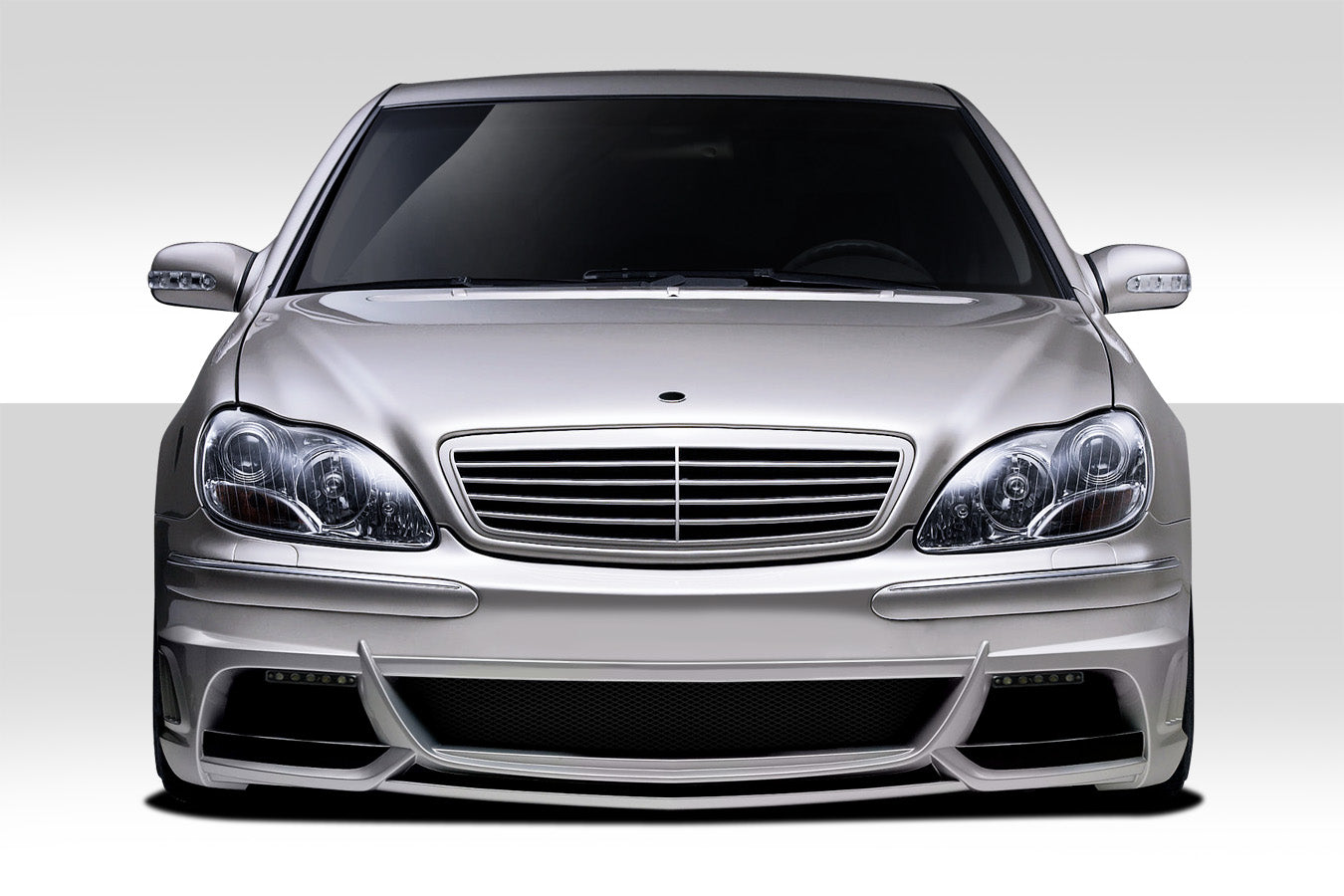 Extreme Dimensions Duraflex W-3 Front Bumper Cover Compatible With 2000-2002 Mercedes S Class - 1 Piece - 108810