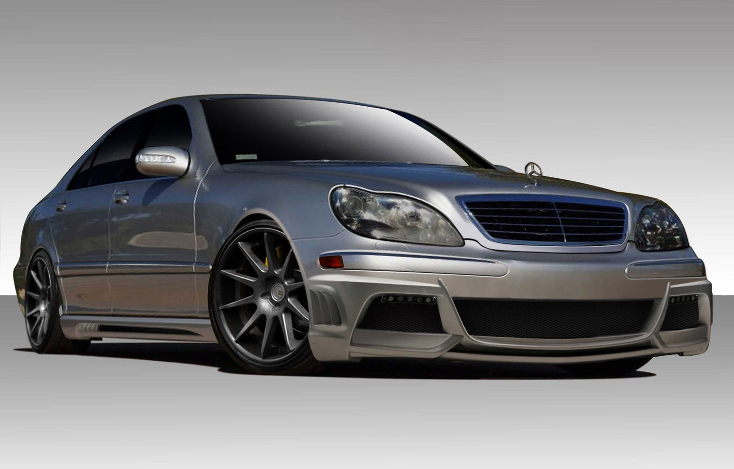 Extreme Dimensions Duraflex W-3 Body Kit Compatible With 2000-2002 Mercedes S Class W220 - 4 Piece - 108811