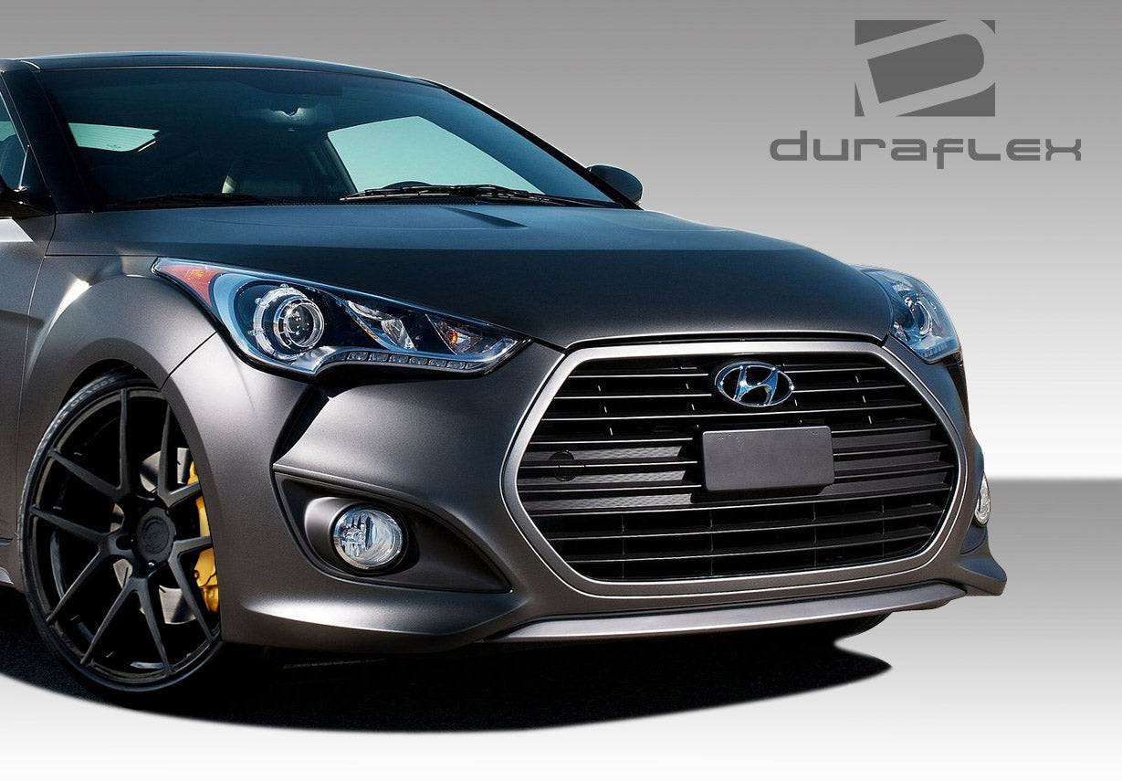 Extreme Dimensions Duraflex Turbo 2 Front Bumper Cover Compatible With 2012-2017 Hyundai Veloster - 1 Piece - 108845