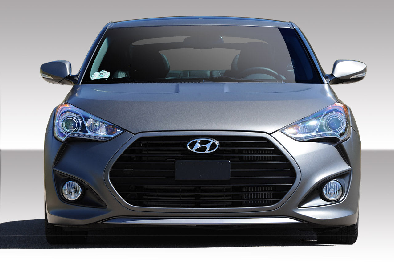 Extreme Dimensions Duraflex Turbo 2 Front Bumper Cover Compatible With 2012-2017 Hyundai Veloster - 1 Piece - 108845