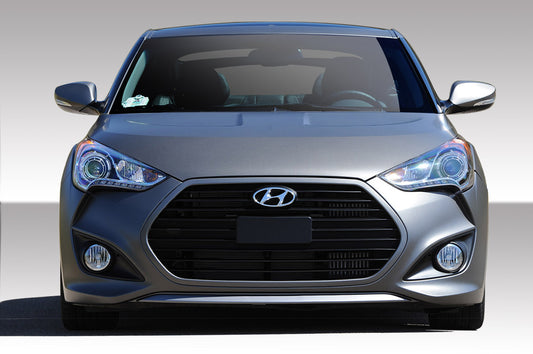 Extreme Dimensions Duraflex Turbo 2 Front Bumper Cover Compatible With 2012-2017 Hyundai Veloster - 1 Piece - 108845