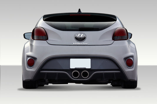 Extreme Dimensions Duraflex Turbo Look Rear Bumper Cover Compatible With 2012-2017 Hyundai Veloster - 1 Piece - 108847