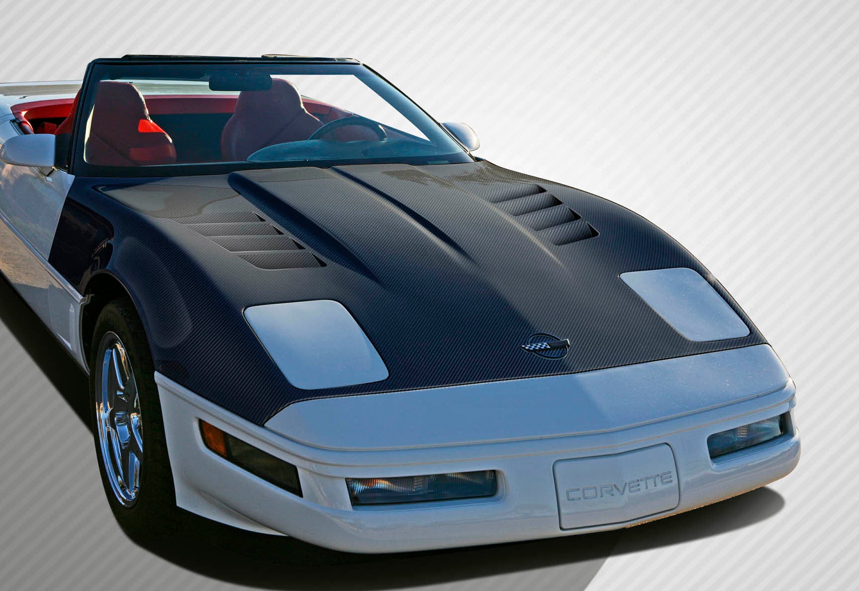 Carbon Creations GT Racing Hood Compatible With 1985-1996 Chevrolet Corvette - 1 Piece - 108910