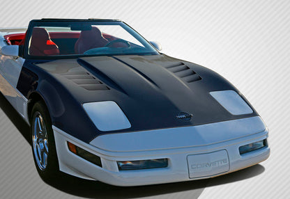 Carbon Creations GT Racing Hood Compatible With 1985-1996 Chevrolet Corvette - 1 Piece - 108910