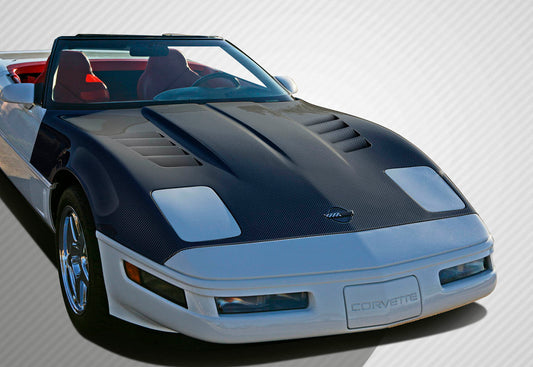 Carbon Creations GT Racing Hood Compatible With 1985-1996 Chevrolet Corvette - 1 Piece - 108910