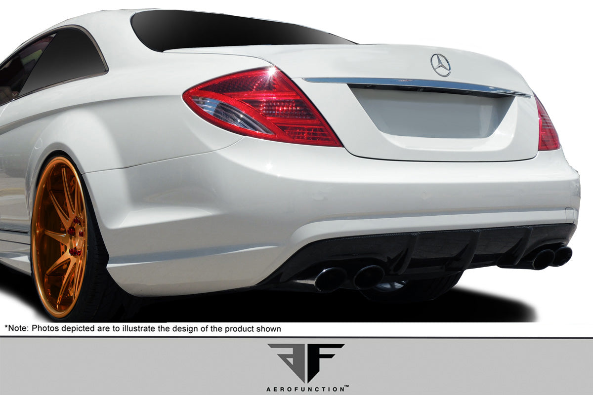 Aero Function AF-1 Rear Lip Add On Spoiler Compatible With 2007-2009 Mercedes CL 63 - 1 Piece - 108924