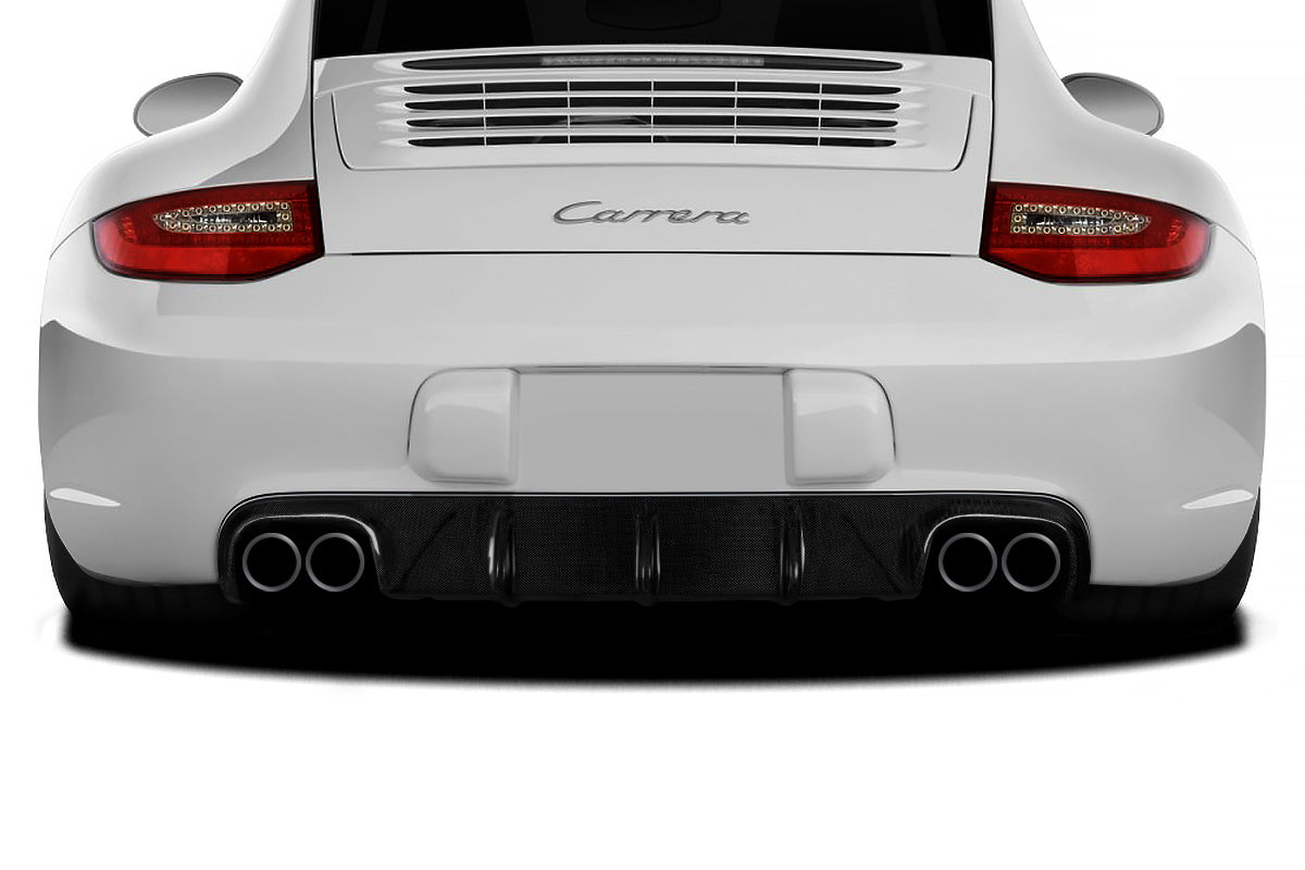 Aero Function AF-2 Carbon Rear Lip Add On Spoiler Compatible With 2009-2011 Porsche 997 - 1 Piece - 108940