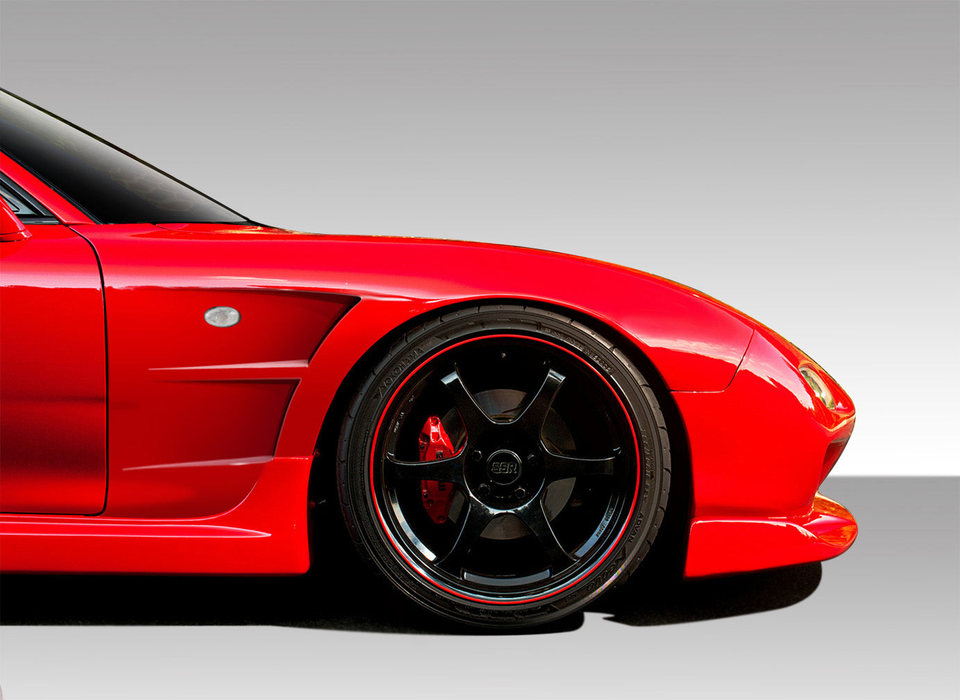 Extreme Dimensions Duraflex B-Sport Front Fenders Compatible With 1993-1997 Mazda RX7 - 2 Piece - 109059