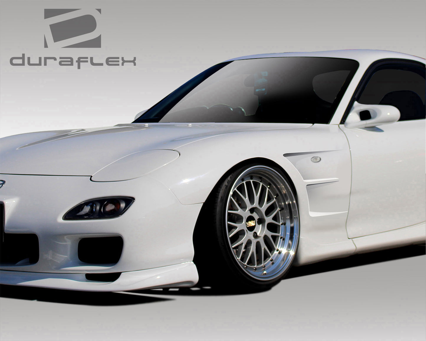 Extreme Dimensions Duraflex B-Sport Front Fenders Compatible With 1993-1997 Mazda RX7 - 2 Piece - 109059