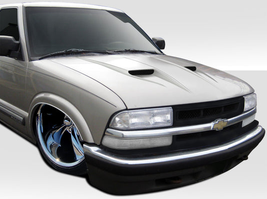 Extreme Dimensions Duraflex CVX Hood Compatible With 1994-04 Chevrolet S-10 95-2005 Blazer 96-01 Bravada - 1 Piece - 109253