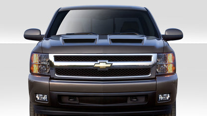 Extreme Dimensions Duraflex CVX Hood Compatible With 2007-2013 Chevrolet Silverado - 1 Piece - 109254