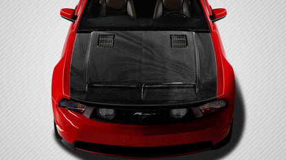 Carbon Creations GT500 Hood Compatible With 2010-2012 Ford Mustang - 1 Piece - 109261