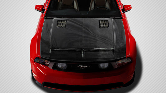 Carbon Creations GT500 Hood Compatible With 2010-2012 Ford Mustang - 1 Piece - 109261