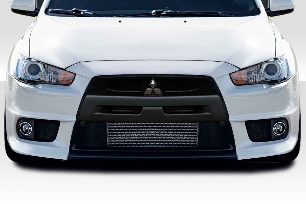 Extreme Dimensions Duraflex Evo X V2 Front Bumper Cover Compatible With 2008-2017 Mitsubishi Lancer - 1 Piece - 109320