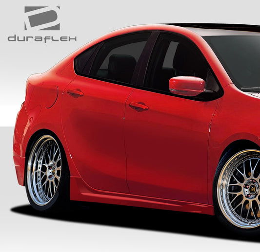 Extreme Dimensions Duraflex Racer Side Skirts Compatible With 2013-2016 Dodge Dart - 2 Piece - 109332