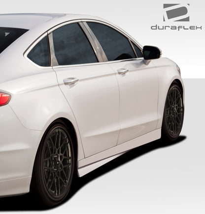 Extreme Dimensions Duraflex Racer Side Skirts Compatible With 2013-2016 Ford Fusion - 2 Piece - 109335
