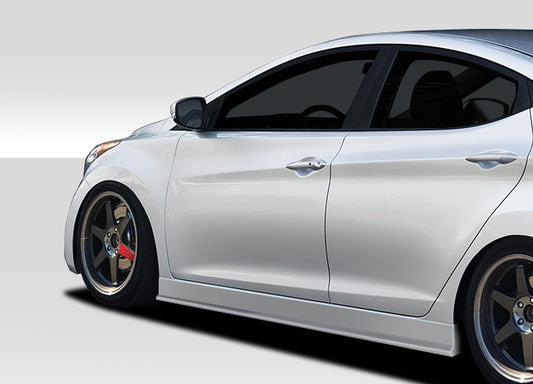 Extreme Dimensions Duraflex Racer Side Skirts Compatible With 2011-2015 Hyundai Elantra - 2 Piece - 109338