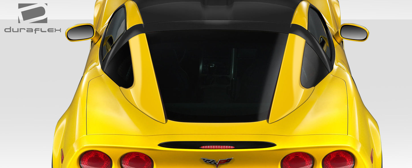 Extreme Dimensions Duraflex Stingray Look Window Rails Compatible With 2005-2013 Chevrolet Corvette - 2 Piece - 109342