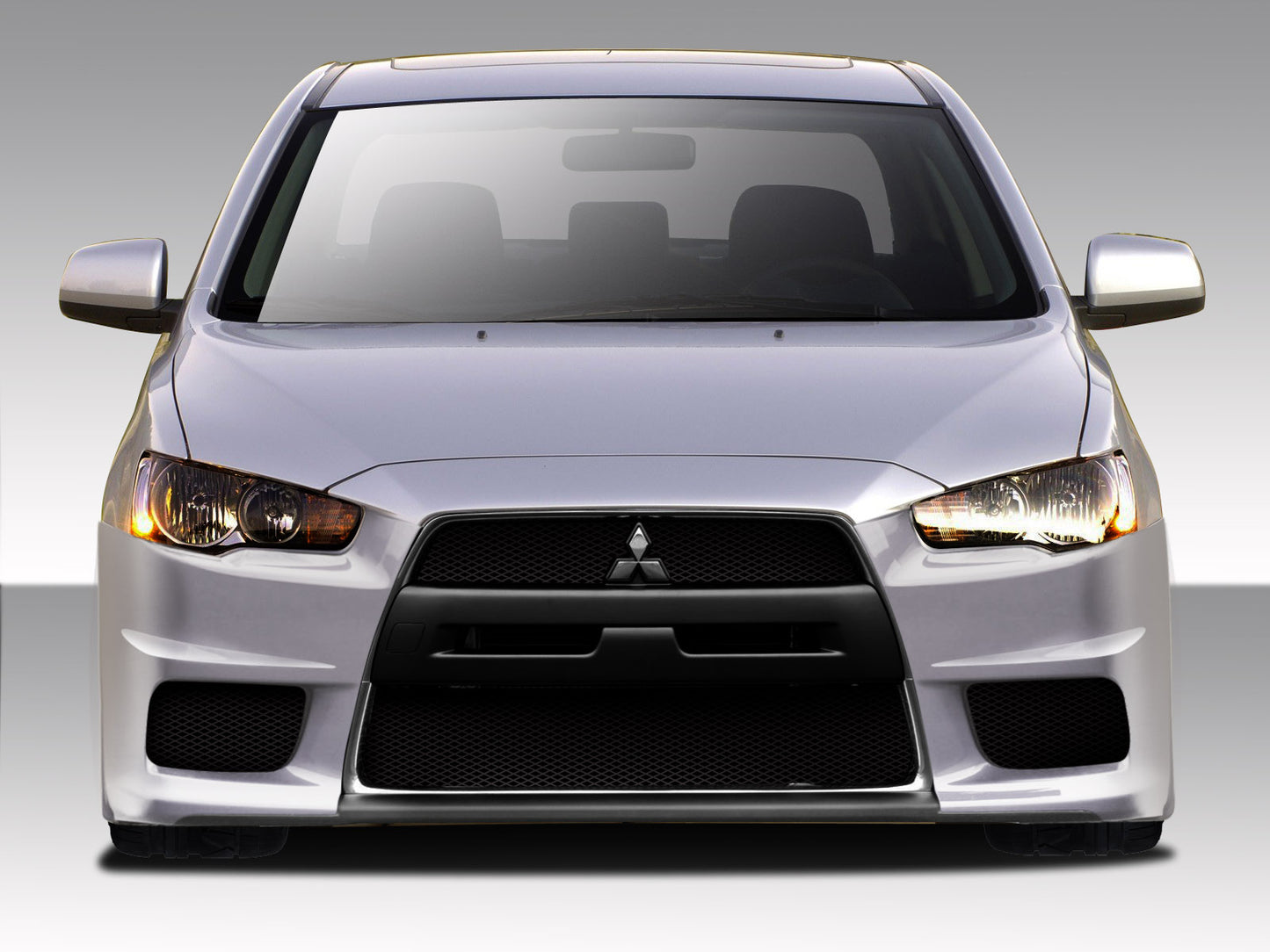 Extreme Dimensions Duraflex Evo X V3 Body Kit Compatible With 2008-2017 Mitsubishi Lancer - 6 Piece - 109443