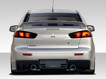 Extreme Dimensions Duraflex Evo X V3 Rear Bumper Cover Compatible With 2008-2017 Mitsubishi Lancer - 1 Piece - 109415