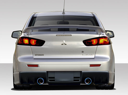 Extreme Dimensions Duraflex Evo X V3 Rear Bumper Cover Compatible With 2008-2017 Mitsubishi Lancer - 1 Piece - 109415