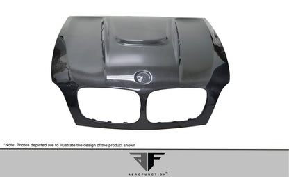 Aero Function AF-5 Carbon Hood Compatible With 2008-2014 BMW X6 - 1 Piece - 109420