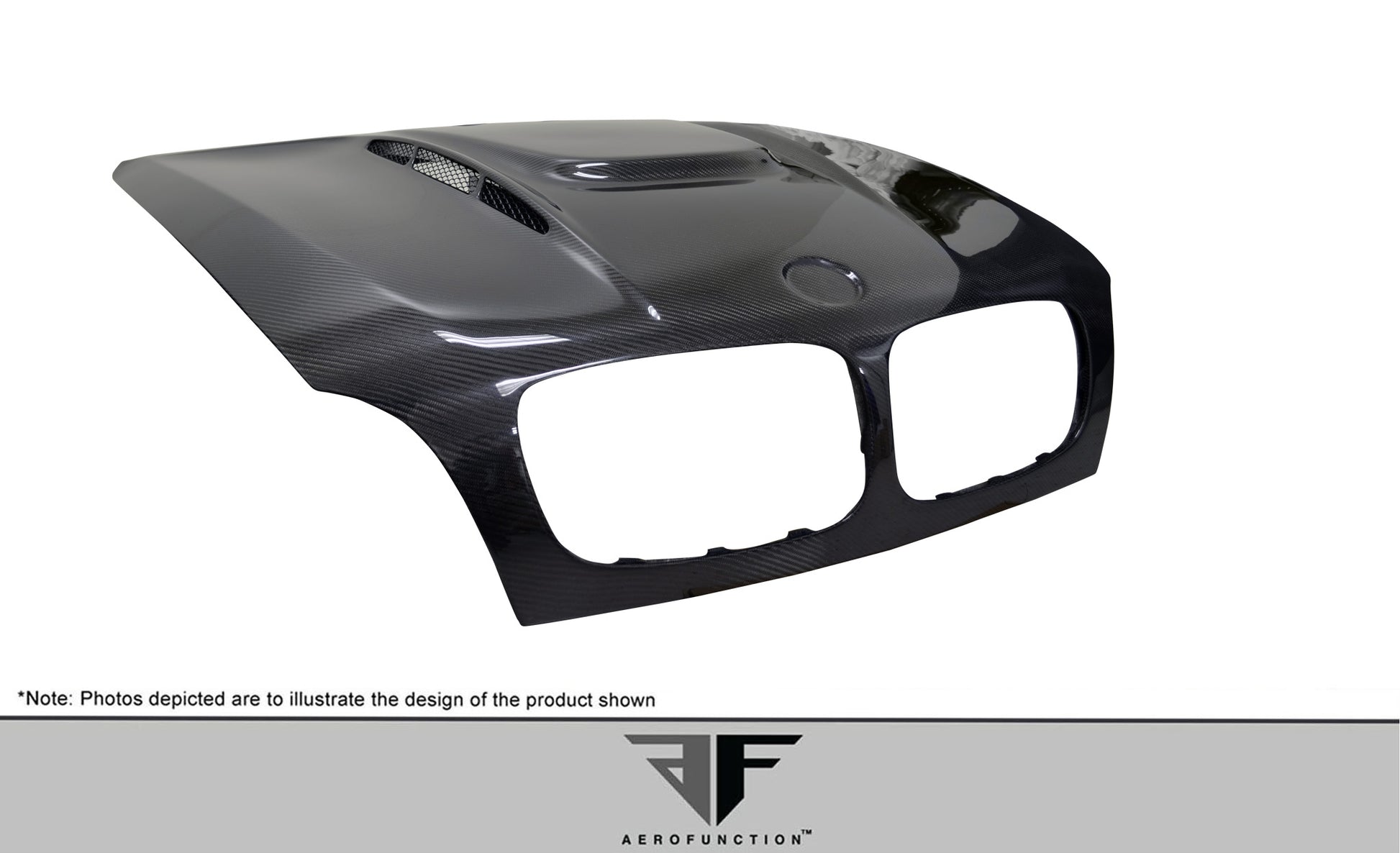 Aero Function AF-5 Carbon Hood Compatible With 2008-2014 BMW X6 - 1 Piece - 109420
