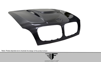 Aero Function AF-5 Carbon Hood Compatible With 2008-2014 BMW X6 - 1 Piece - 109420