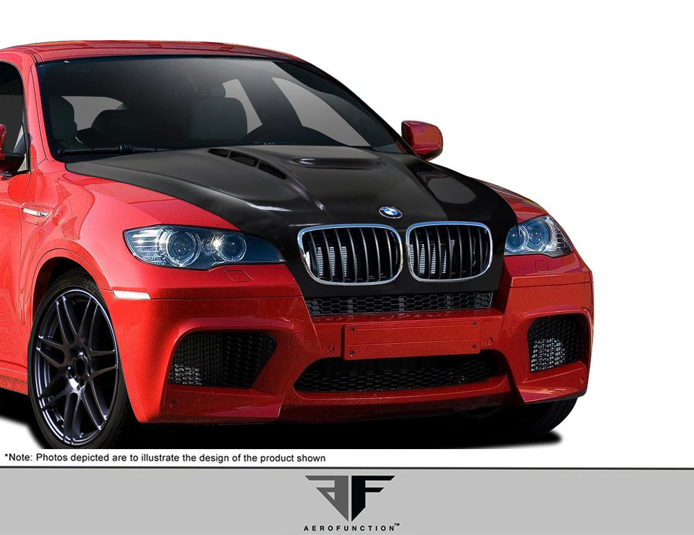 Aero Function AF-5 Carbon Hood Compatible With 2008-2014 BMW X6 - 1 Piece - 109420
