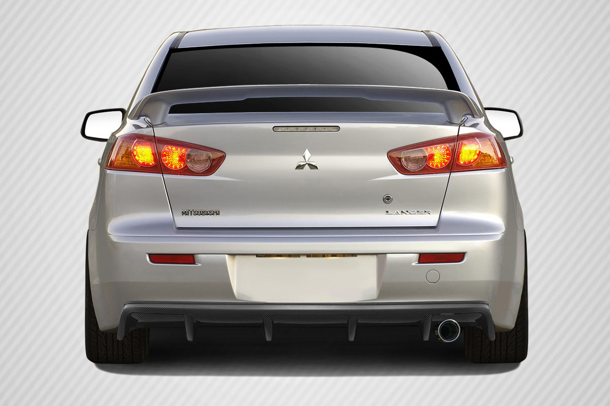 Carbon Creations M Power Rear Lip Add On Spoiler Compatible With 2008-2017 Mitsubishi Lancer - 1 Piece - 109421