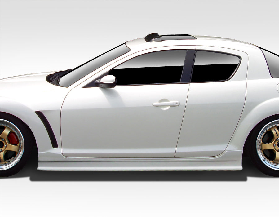Extreme Dimensions Duraflex Type F Side Skirts Compatible With 2004-2011 Mazda RX8 - 2 Piece - 109485