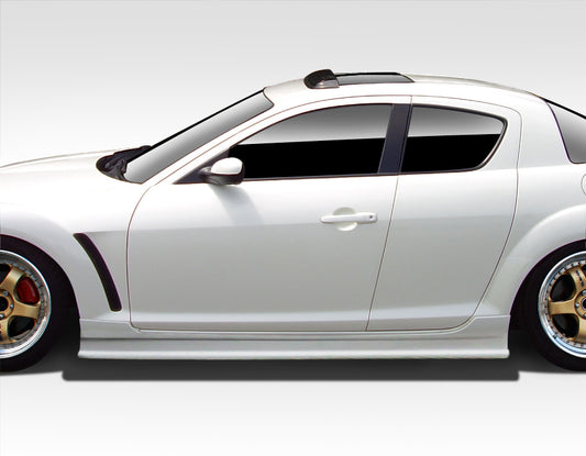 Extreme Dimensions Duraflex Type F Side Skirts Compatible With 2004-2011 Mazda RX8 - 2 Piece - 109485