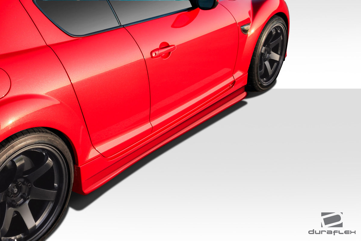 Extreme Dimensions Duraflex Type F Side Skirts Compatible With 2004-2011 Mazda RX8 - 2 Piece - 109485
