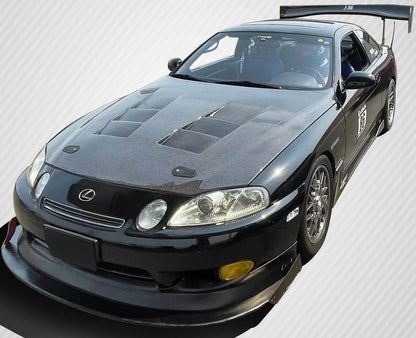 Carbon Creations TS-1 Hood Compatible With 1992-2000 Lexus SC - 1 Piece - 109493