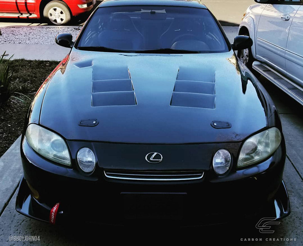 Carbon Creations TS-1 Hood Compatible With 1992-2000 Lexus SC - 1 Piece - 109493