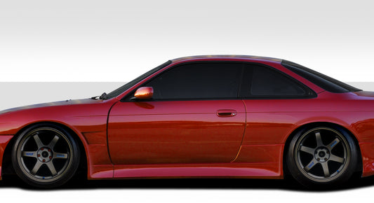 Extreme Dimensions Duraflex V-Speed Wide Body Side Skirts Compatible With 1995-1998 Nissan 240SX - 2 Piece - 109514