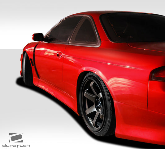 Extreme Dimensions Duraflex V-Speed Wide Body Side Skirts Compatible With 1995-1998 Nissan 240SX - 2 Piece - 109514